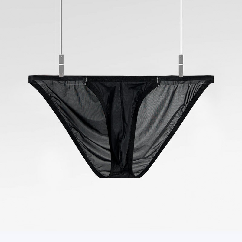 Men's Low Waist Sexy Transparent Ultra-Thin Briefs