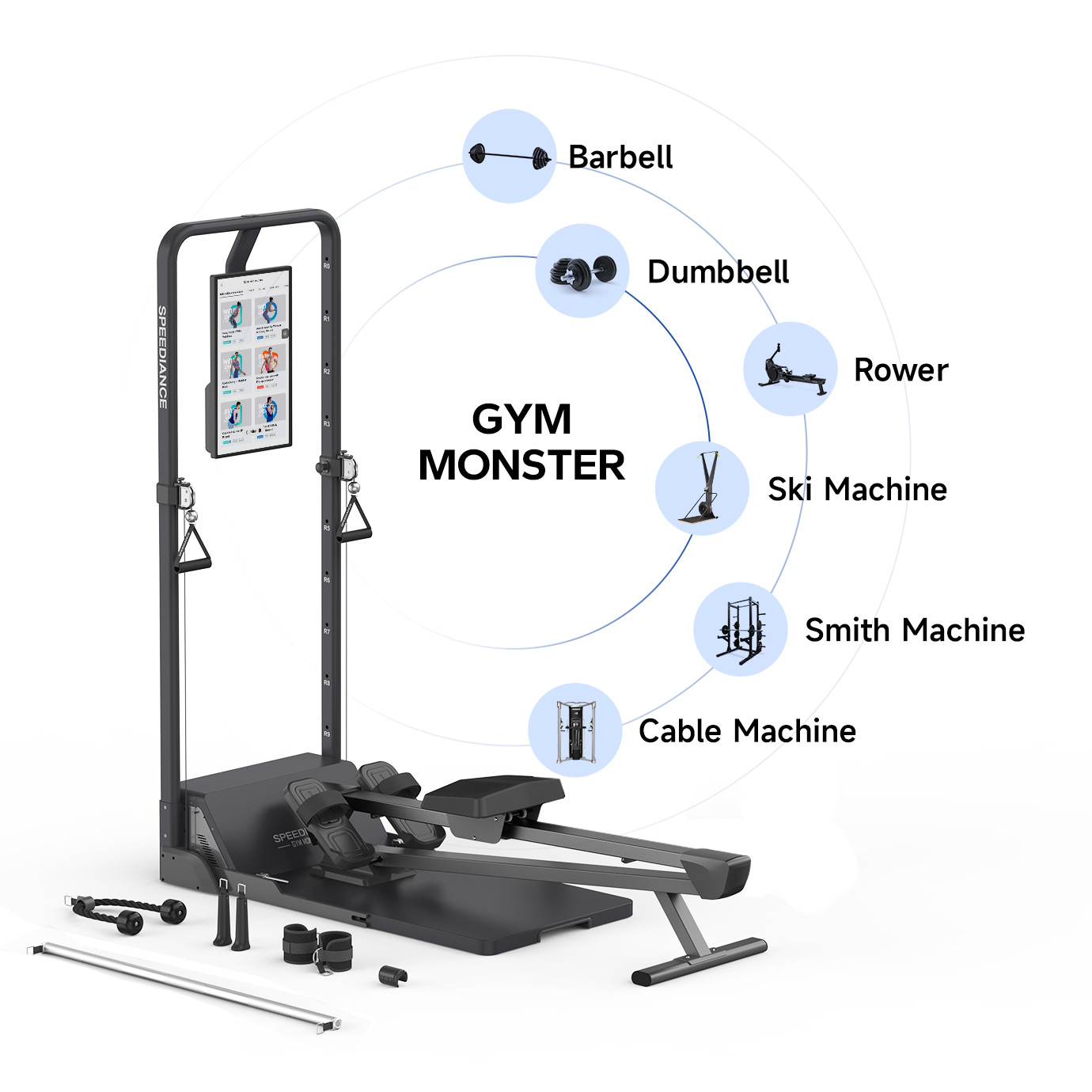 13 Pieces of Machines a Speedianced Smart Home Gym Can Replace - Speediance