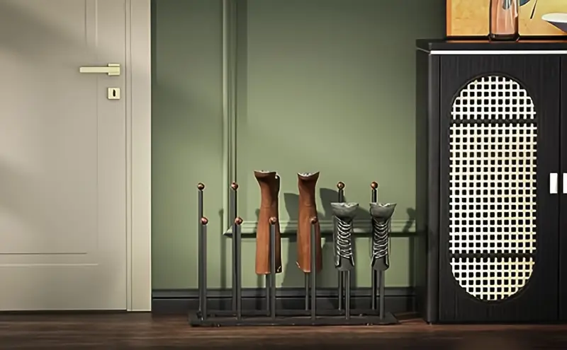 12 boot storage racks long boot storage rack shoe storage rack black boot rack 1 large iron rain boot drying rack boot and shoe storage rack independent shoe rack suitable for   room   office suitable for autumn   details 3