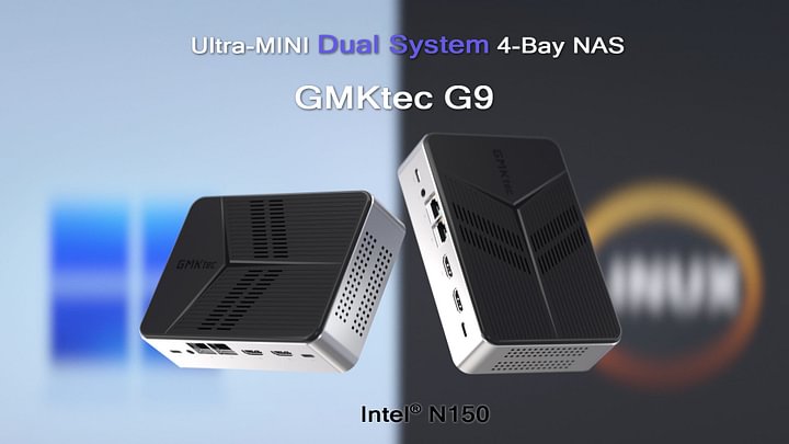 GMKtec Coming Soon | GMKtec G9 Dual System 4-Bay All-Flash NAS