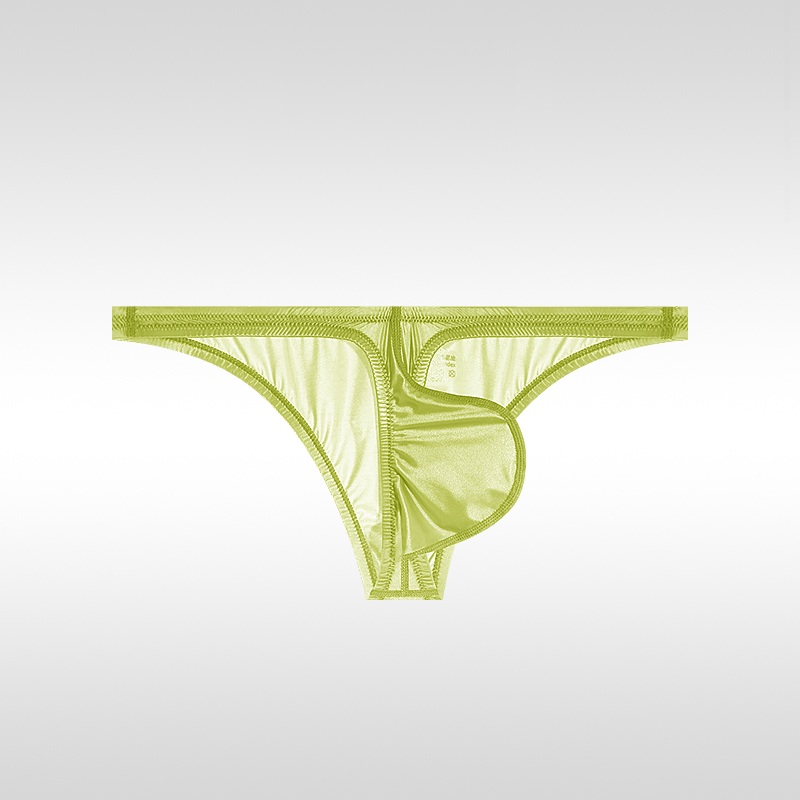 Men's Low Rise Bikini Sexy Ice Silk Breathable Briefs