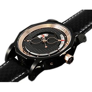 Orologio dalla linea classica per Unisex Analogico Automatico con cinturino in pelle di vacchetta Feldo 1-1