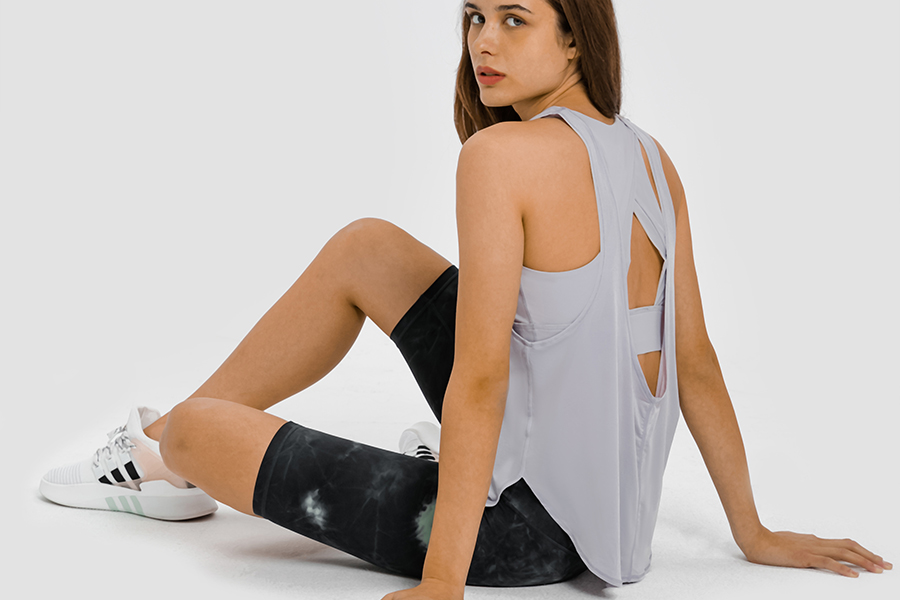 Hergymclothing sports bra vest and lycra yoga pants online shopping