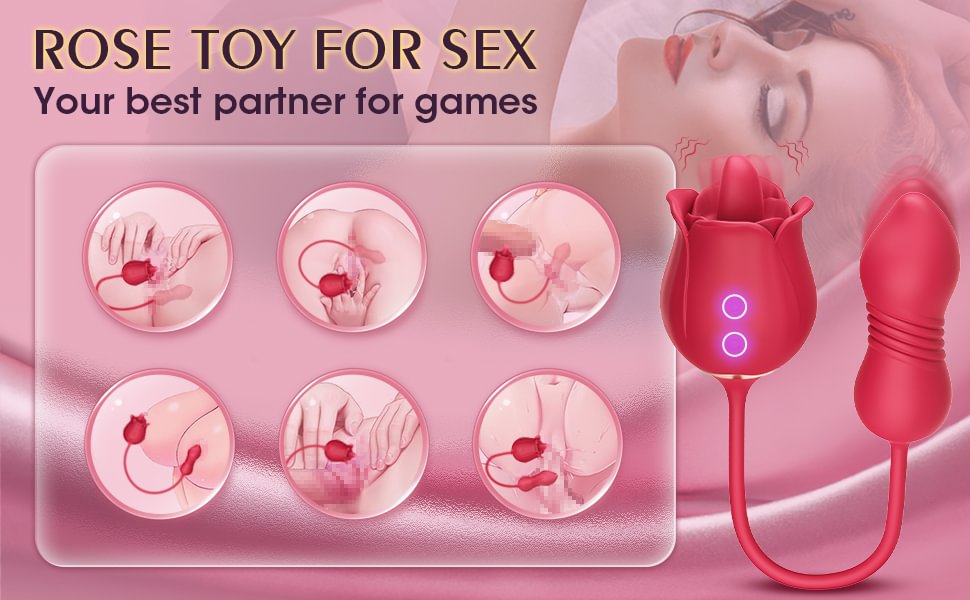 2 in1 Rose Vibrator · enjoyable and powerful rose toy