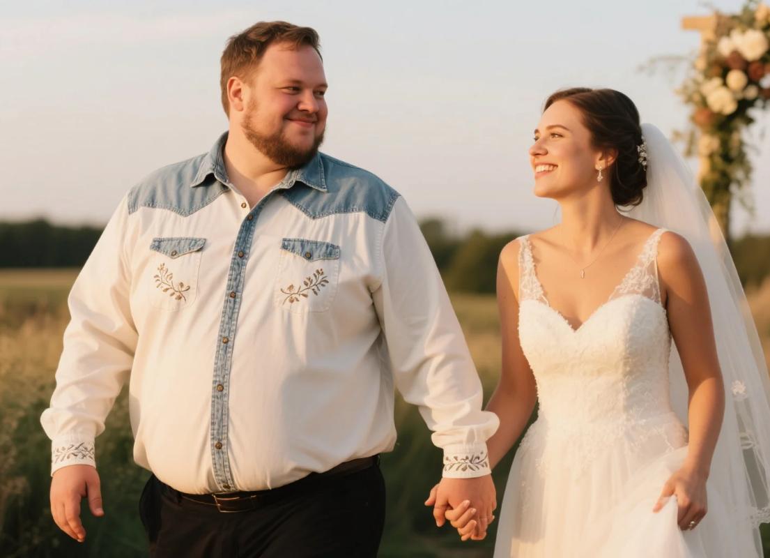 big and tall white Western shirts for grooms