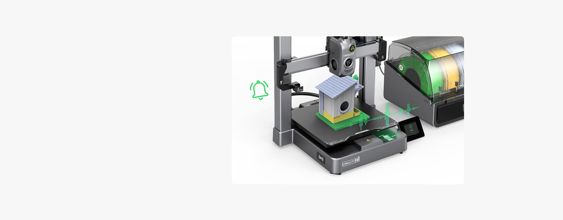 Creality Hi Combo 3D Printer, Multi Color 3D Printer with