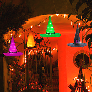 lighted witch hats