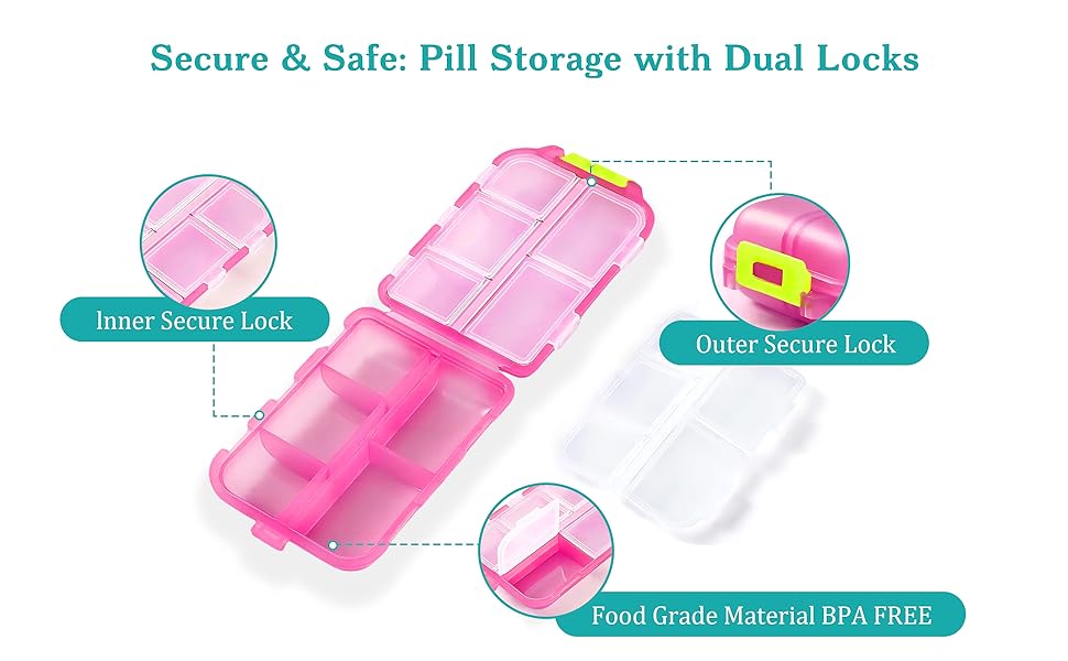 Lock & Load Wellness: Dual-Lock Pill Organizer for Maximum Security