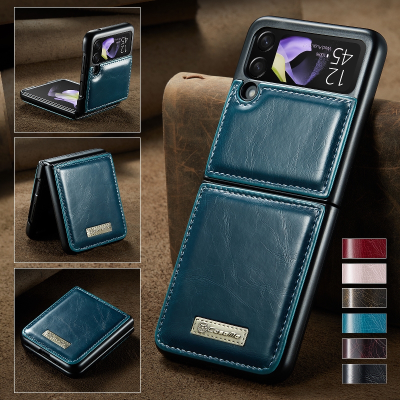 Premium Leather Flip Phone Case