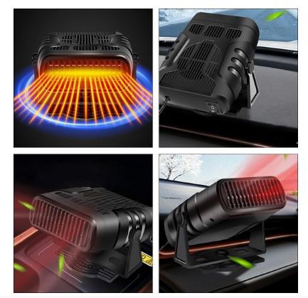 Tegooe 12V Portable Car Heater Defroster with Cigarette Lighter Plug Fast Heating Auto Windshield Defogger Tegooe