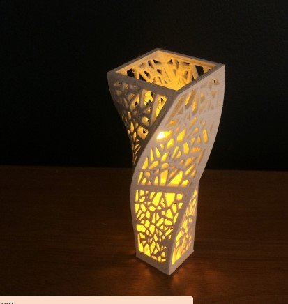 Voronoi Spiral Centerpiece/Vase