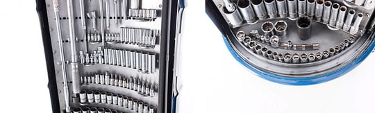 终极工具箱 - 带旋转钉墙的鼓桶工具箱可容纳工具和套筒套件