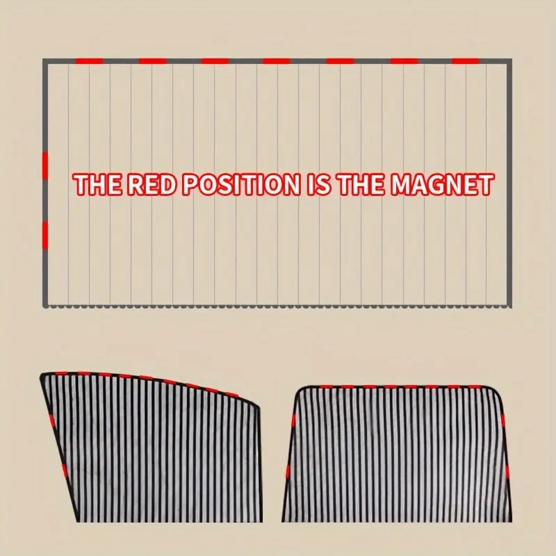 4pcs   sun protection car window shades breathable mesh uv protection for front rear windows fits most cars details 1