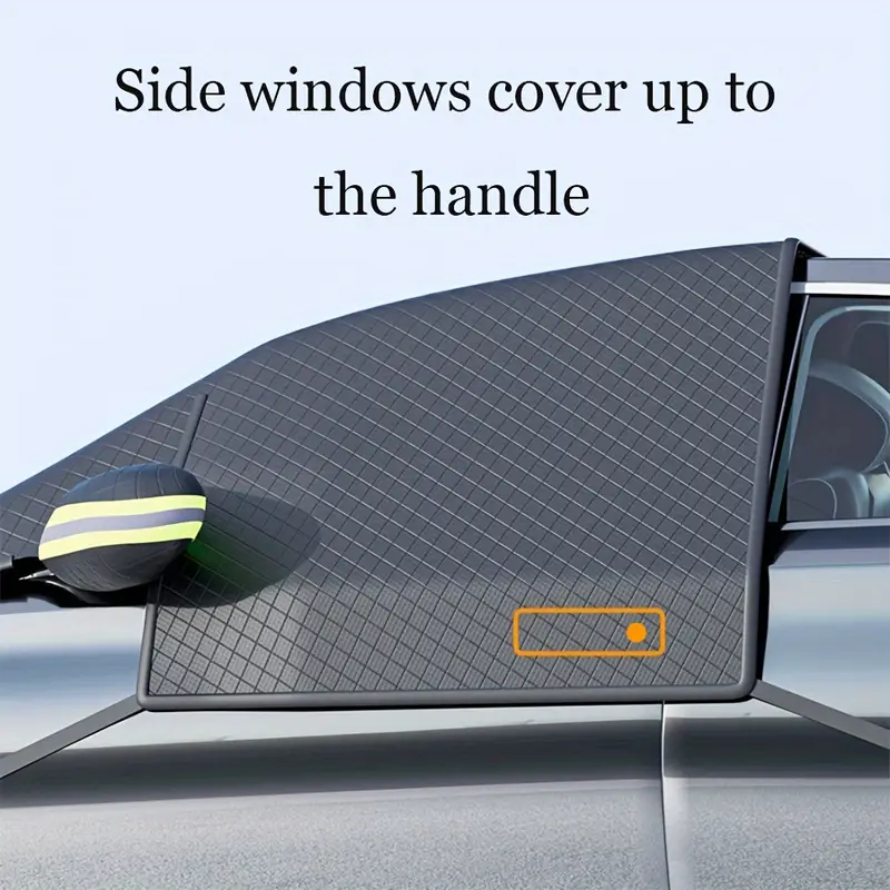 extra large thickened car sunshade snow cover front windshield protection for winter weather details 0