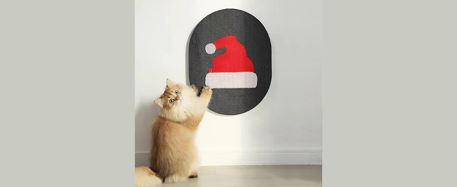 Chrismas Wall Mount Cat Scratcher