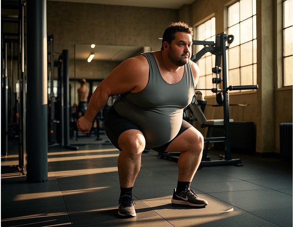 big men's size and strength