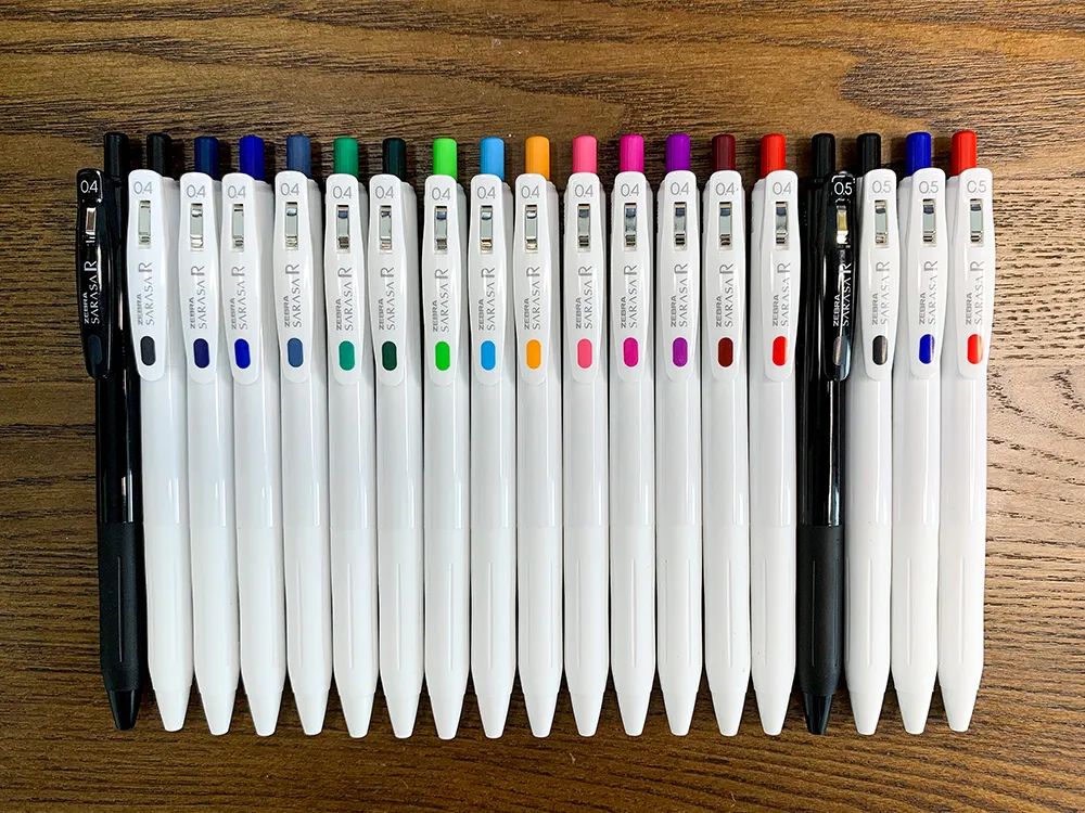 12 Pcs, Gel Pens 0.5mm, Retractable Pens, Black Pens 0.5 Fine Point, Style  of Japanese Gel Pen, Retractable Gel Pens for Asian Korean Japan Office