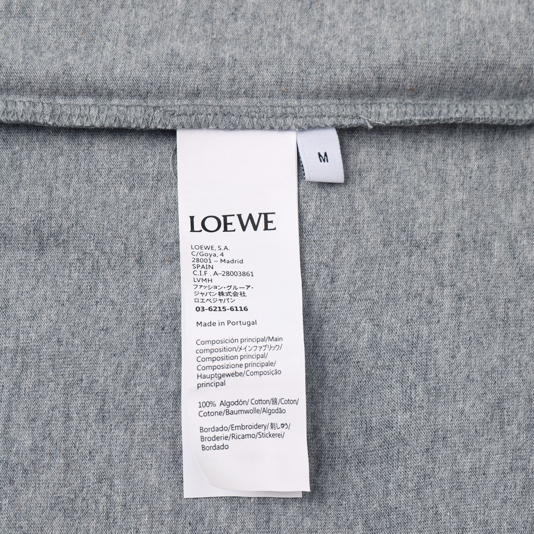 LOEWE羅意威哈爾系列小狗短袖灰色款洗滌圖