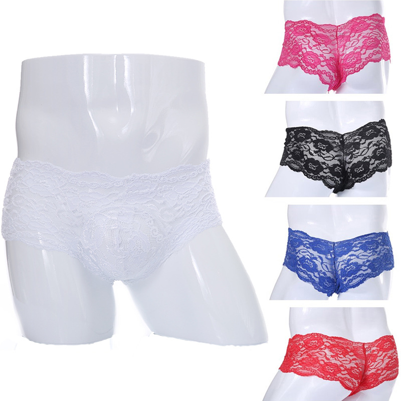 European and American sexy men's lace underwear