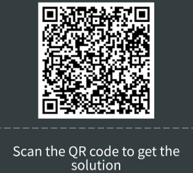 scan the qr code to get the solution