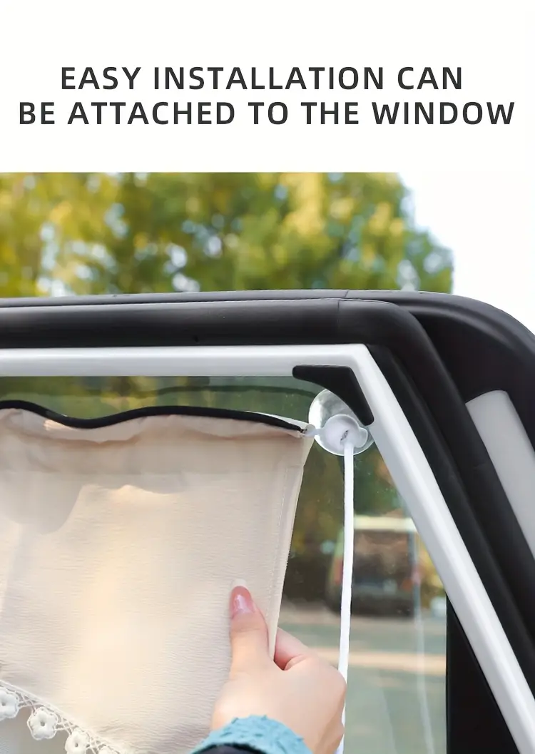 1pc car curtain car sunscreen sunshade blackout   car privacy curtain universal for womens car accessories details 1