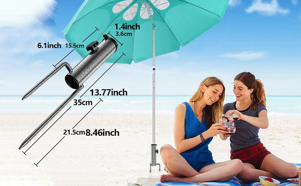 beach shade stakes