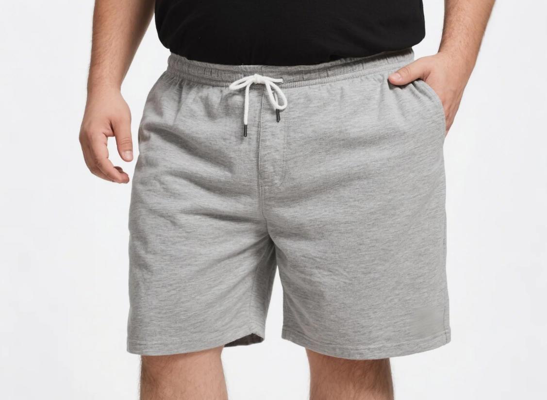 A big and tall shorts with cotton-spandex blend fabric