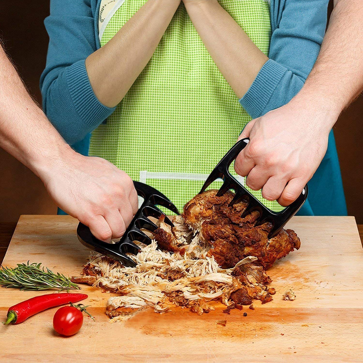 US$ 9.99 - Meat Claws,Pulled Pork Shredder Claws,Metal ...