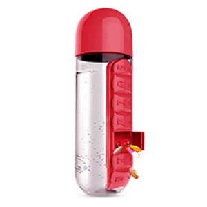Pill Case Bottle with Weekly Day