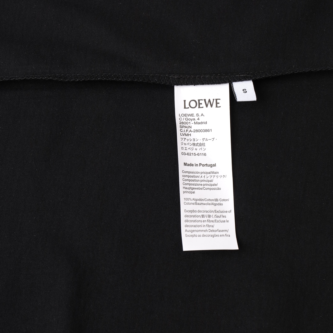 LOEWE羅意威哈爾系列火焰短袖洗滌圖