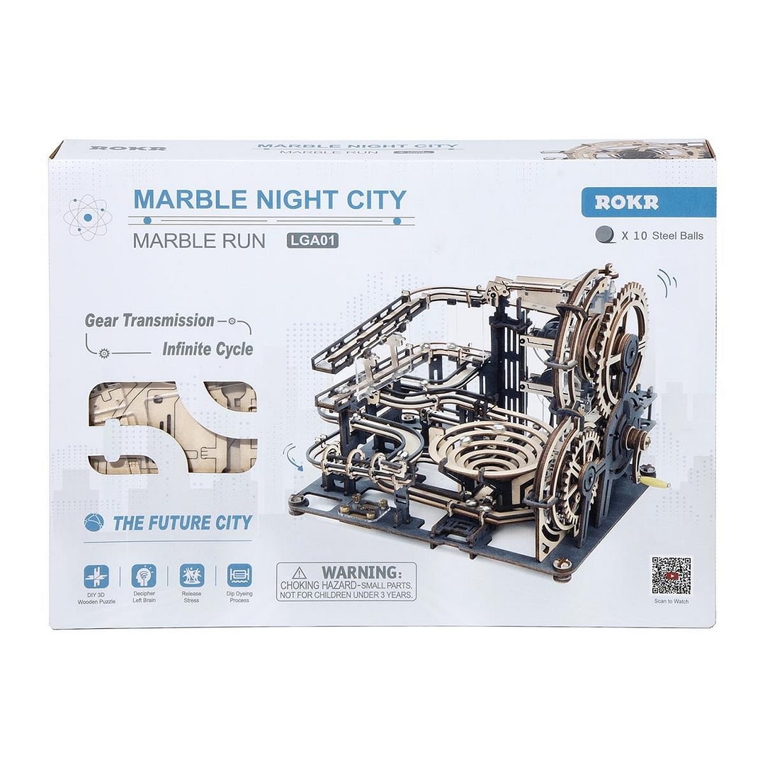 ROKR Marble Night City LGA01 Marble Run | Robotime Online