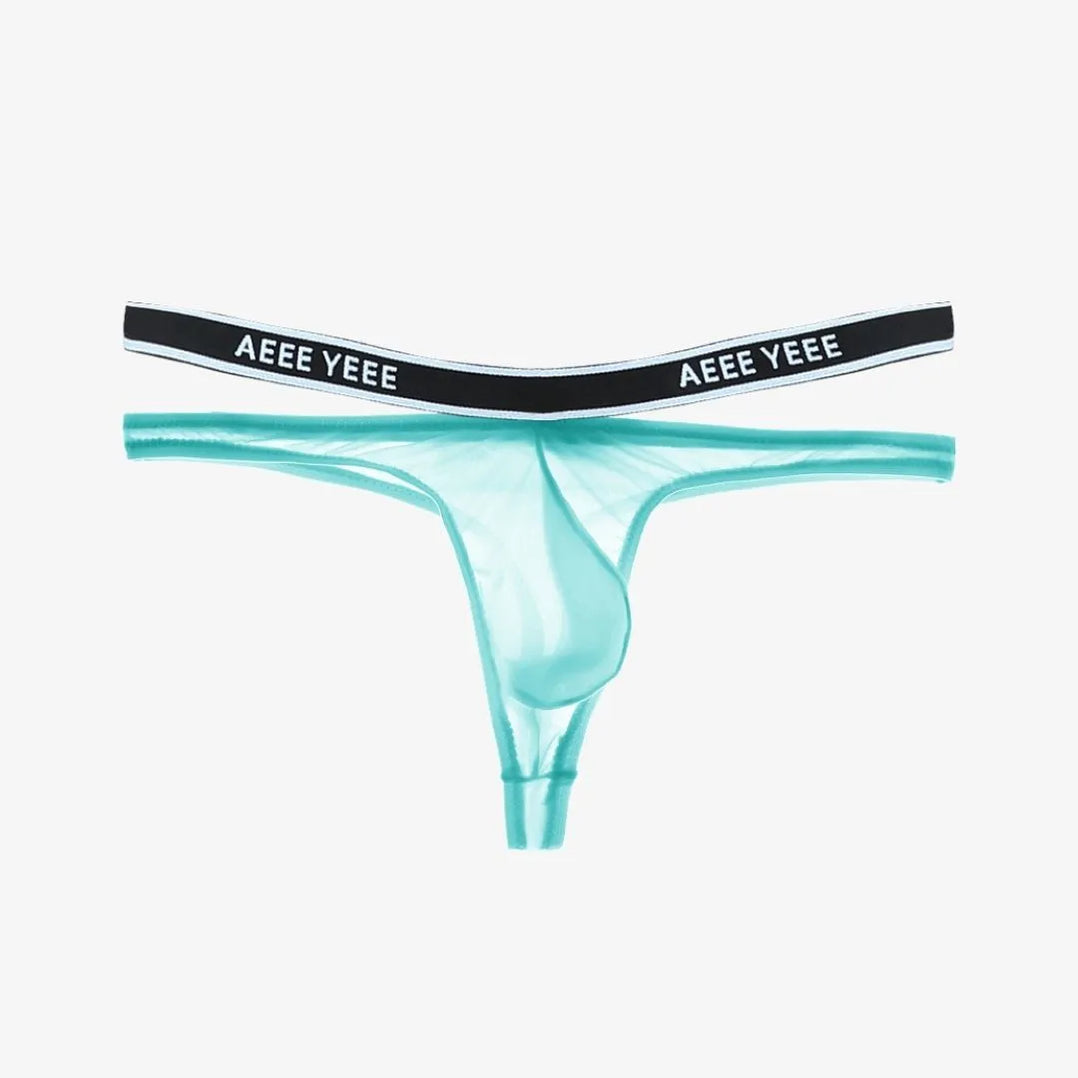 Men's Ice Silk 50G Single Button Sexy Hot Thong