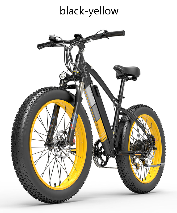 LANKELEISI XC4000 1000w electric bicycle fat tire bike 48v 17.5ah lithium battery ebike 26 inch electric mountain bike