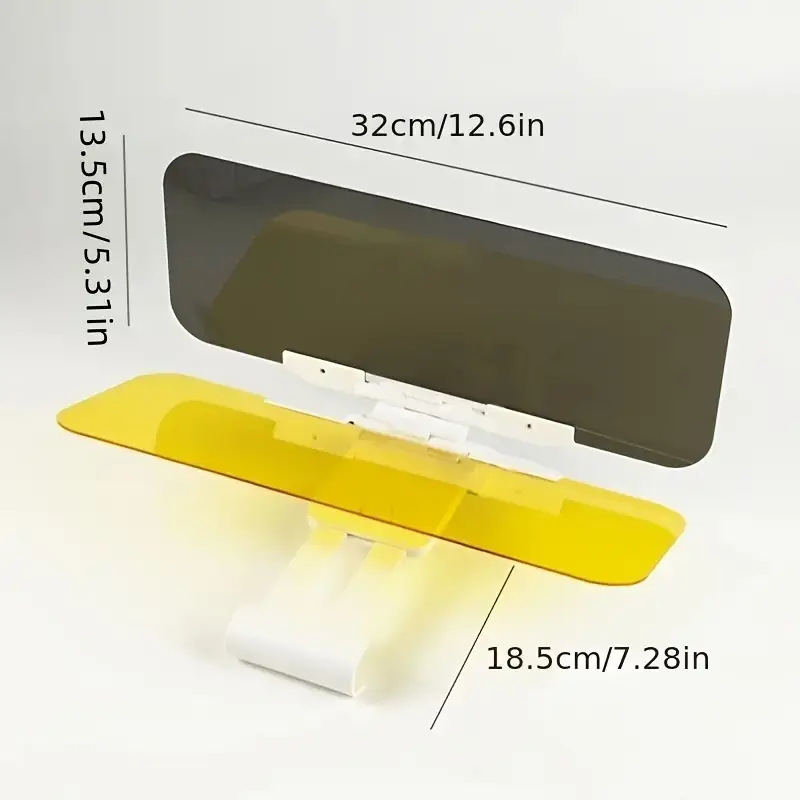 automobile sunshade a dual purpose universal visor for daytime and   use that reduces glare an extender for the visor a night   anti glare windshield driving shield and a uv filtering eye protector suitable for suvs details 4
