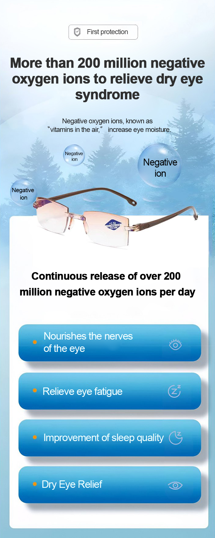 Tegooe clarity blue glasses