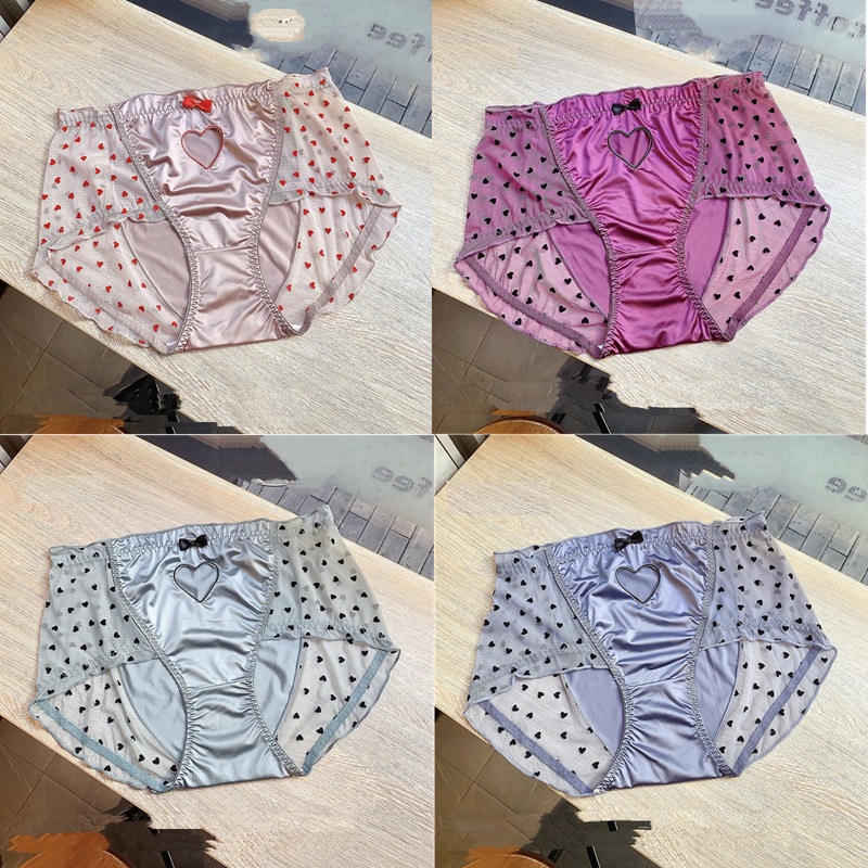 Cute Heart Lace High Waist Sexy Hollow Triangle Pants
