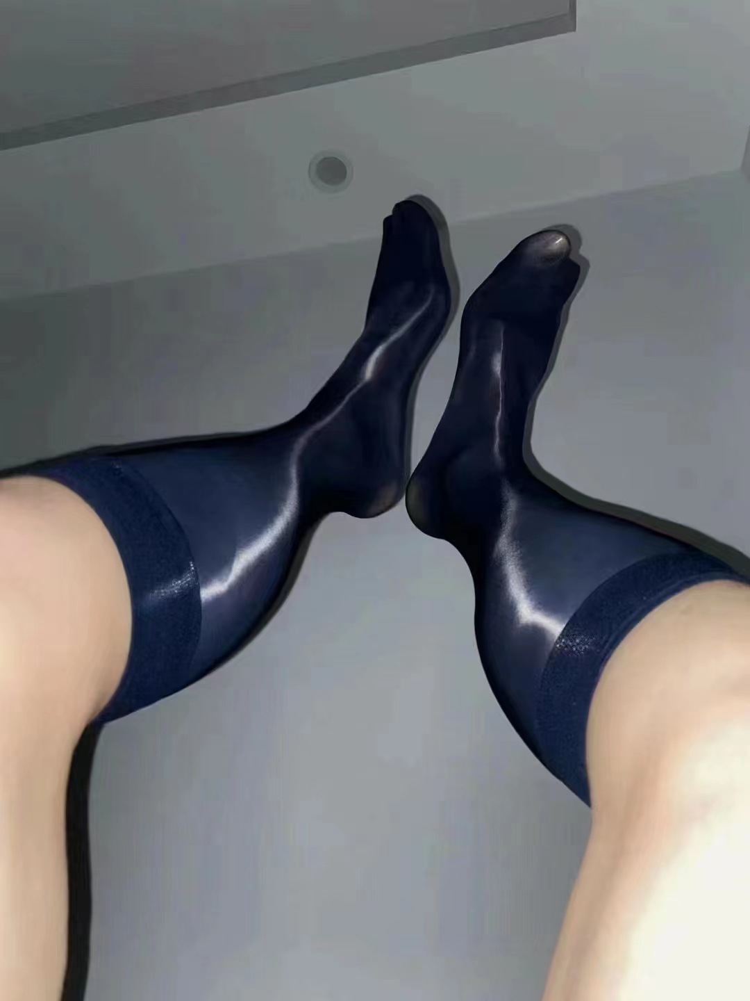 Men's Thin Oily Stockings