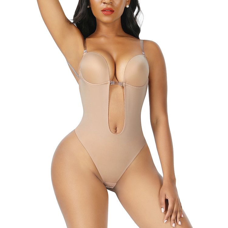 Wholesale Skin High Waist Body Shaper Tummy Control Shapewear Bodysuit with Adjustable Straps