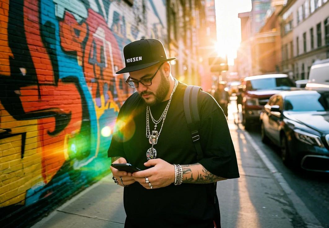 a big man have a cool look with big and tall hip-hop fashion