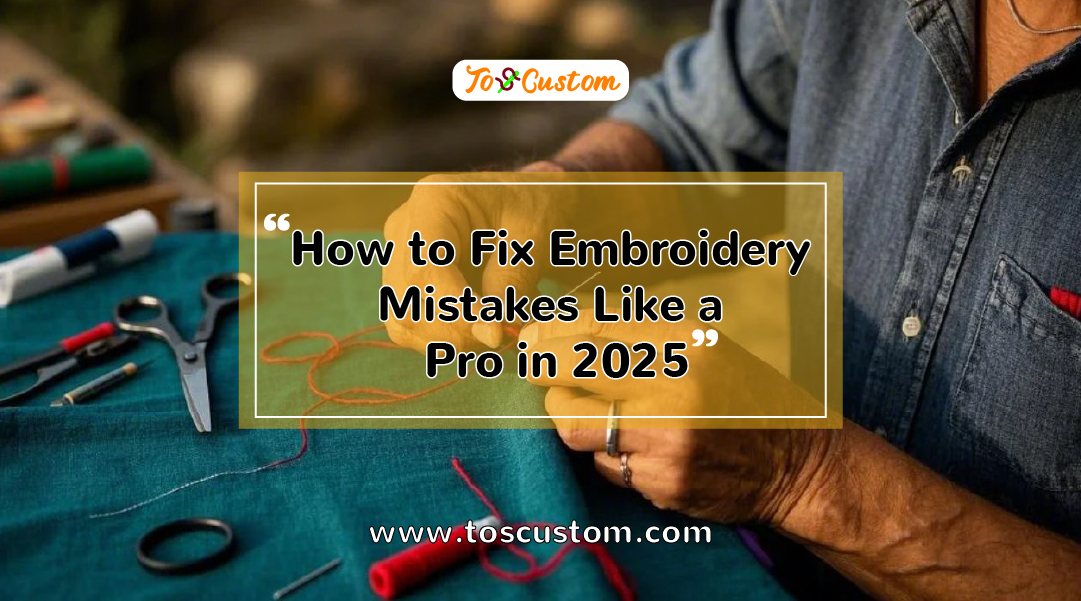 TOSCUSTOM™ How to Fix Embroidery Mistakes Like a Pro in 2025