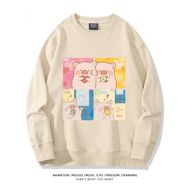 LuLu豬 聯名2024親子情侶裝 圓領長袖