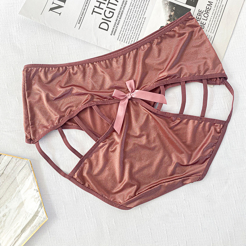 Sexy mid-waist lace seamless briefs