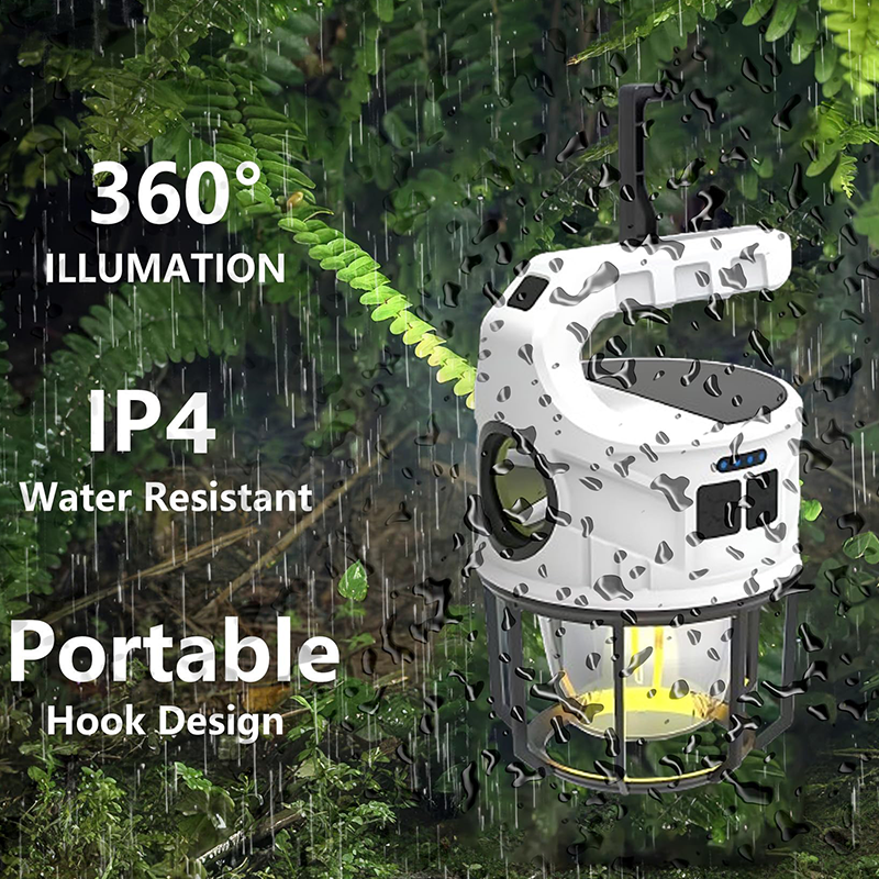 SAKER® Solar Rechargeable LED Camping Lantern