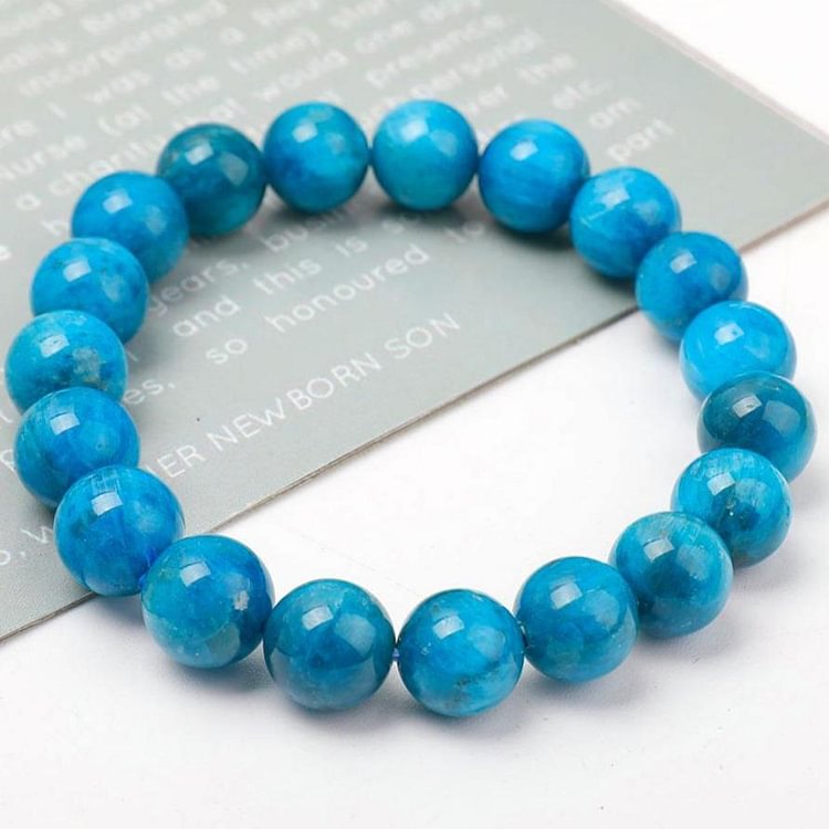 10.5mm Blue Apatite Bracelet Crystal wholesale suppliers