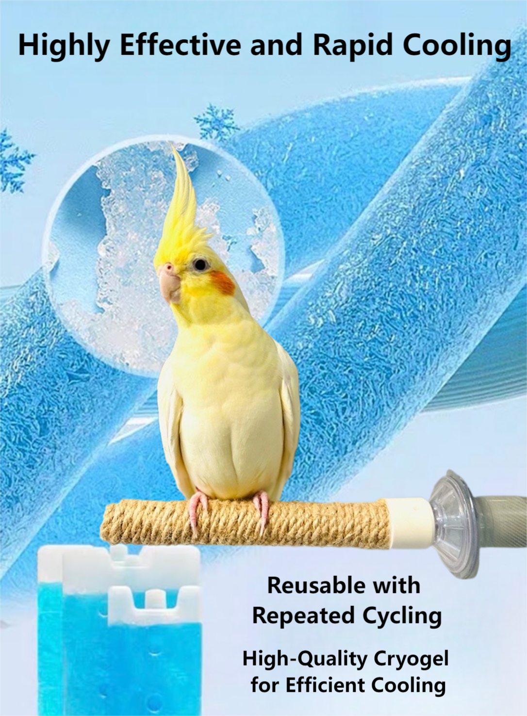 Bird air conditioner for preventing bird in heatstroke
