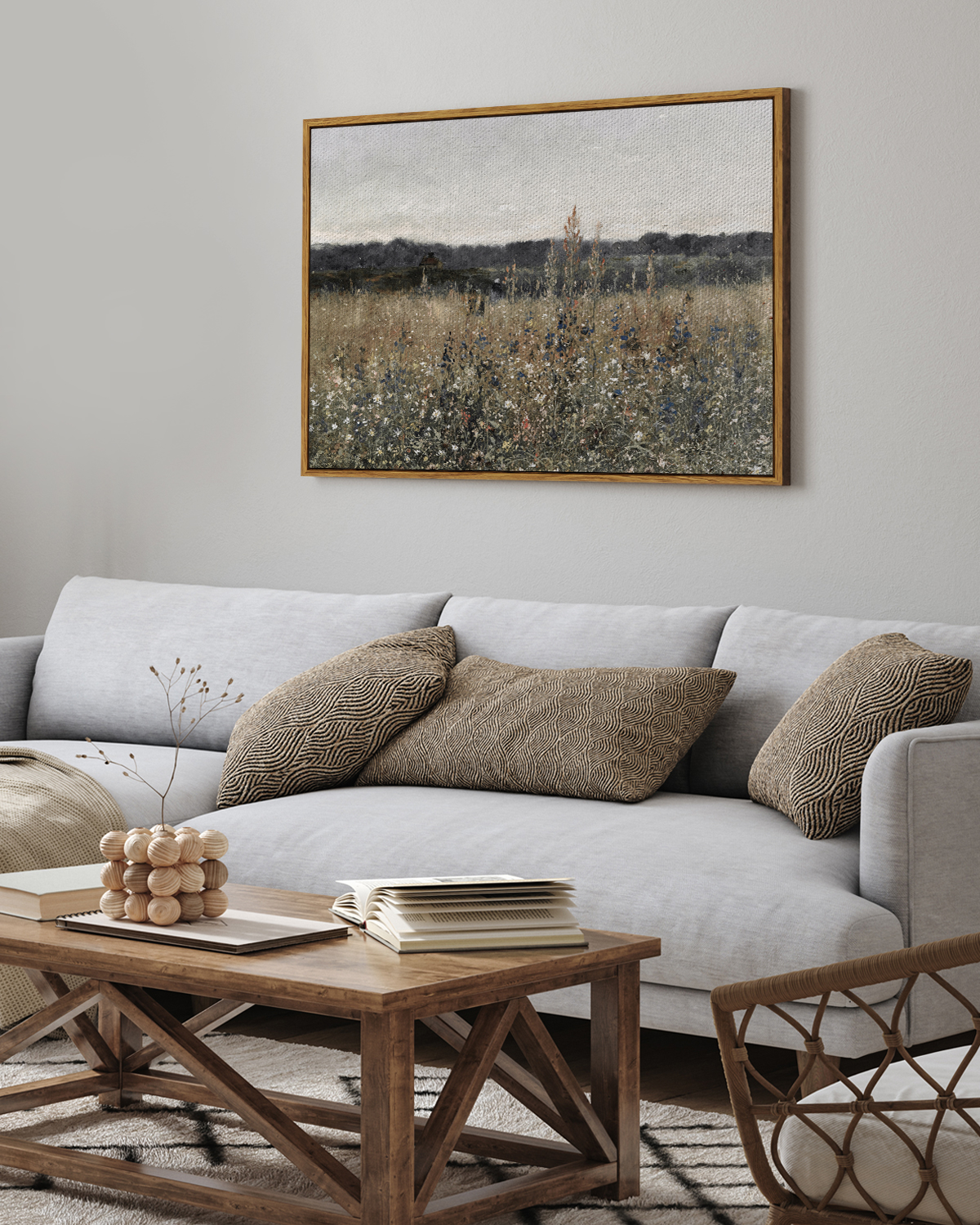 The vibrant beauty of 'Flower Field' by Antoine Chintreuil