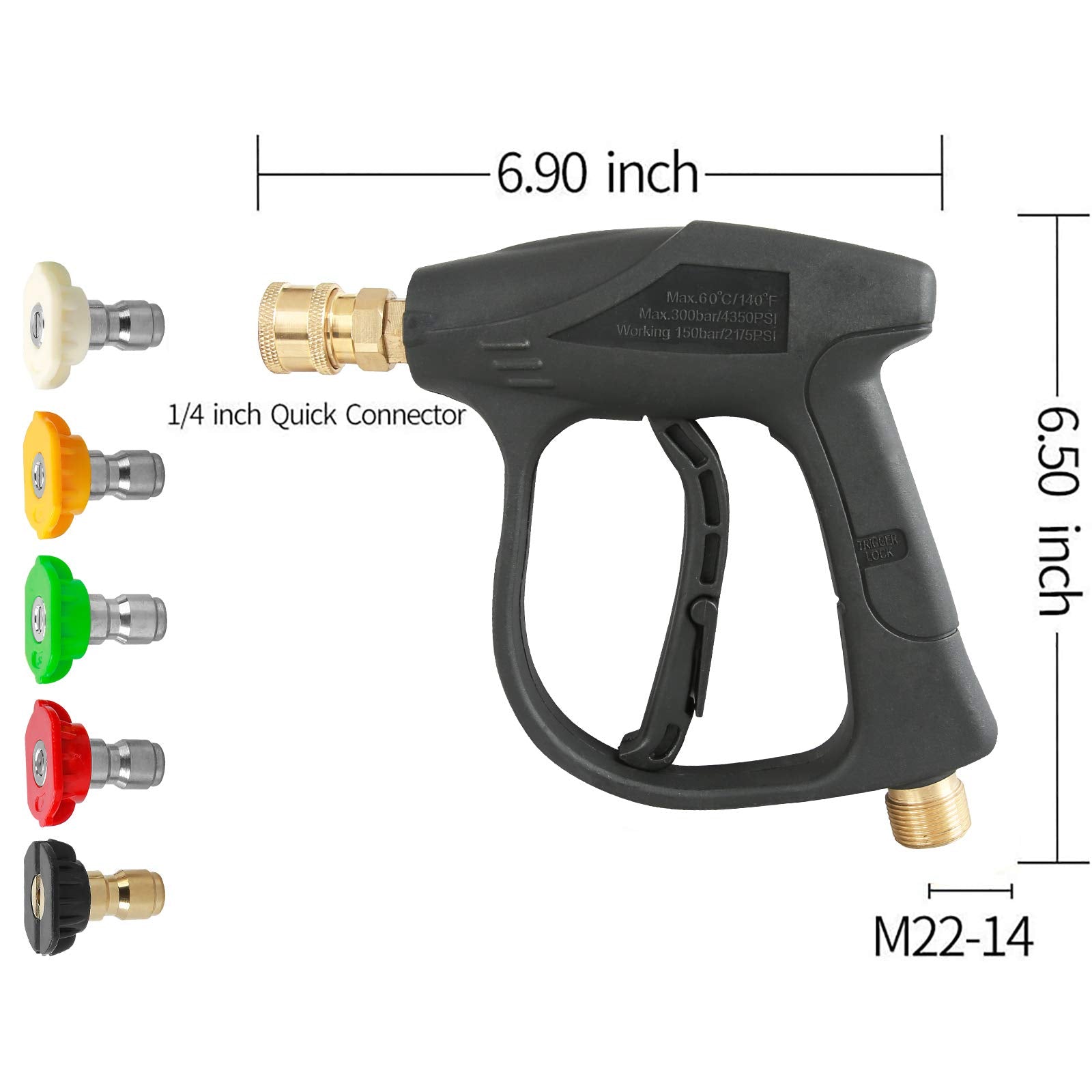 Saker High Pressure Washer Gun