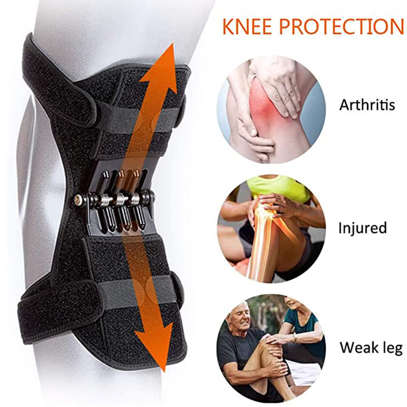 Tegooe Power Knee Joint Support Brace with Spring System