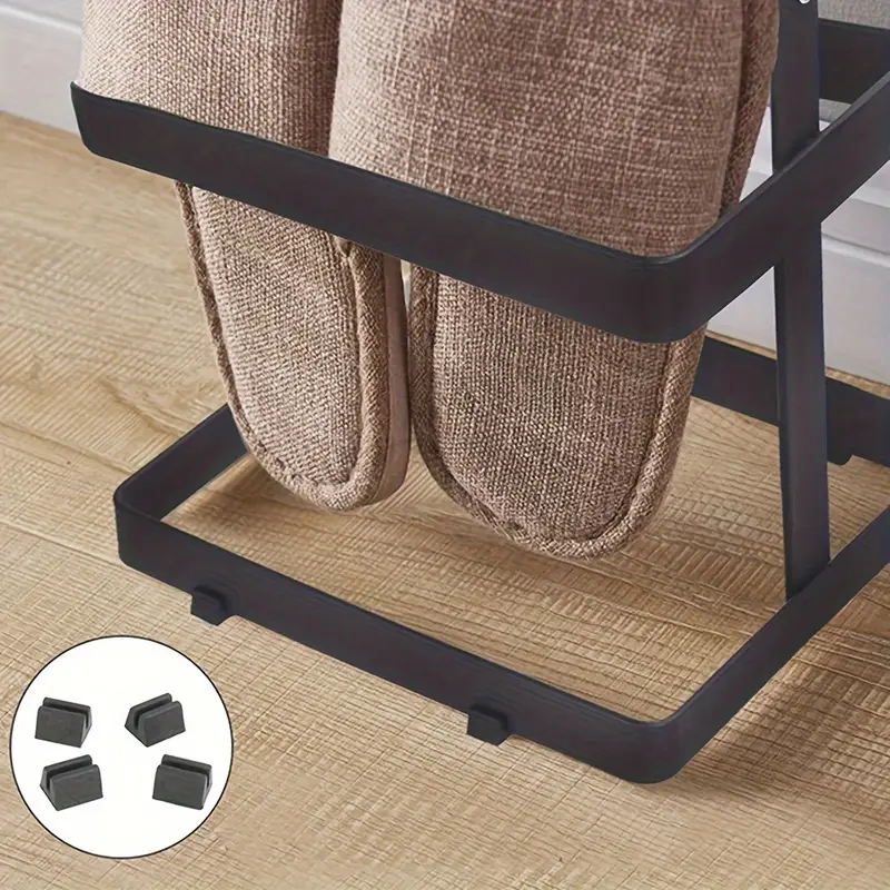   stackable multi layer shoe rack   black   entryway closet garage bedroom storage details 6