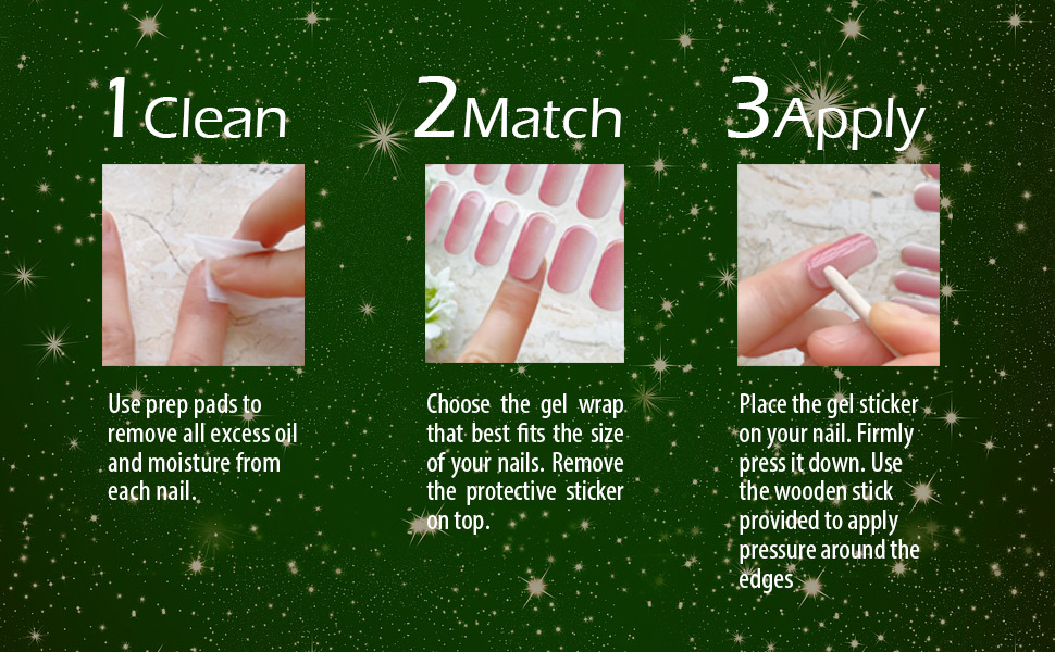 SCG Christmas semi cured gel nail strips full decal stickers Holiday manicure cat eye hologram
